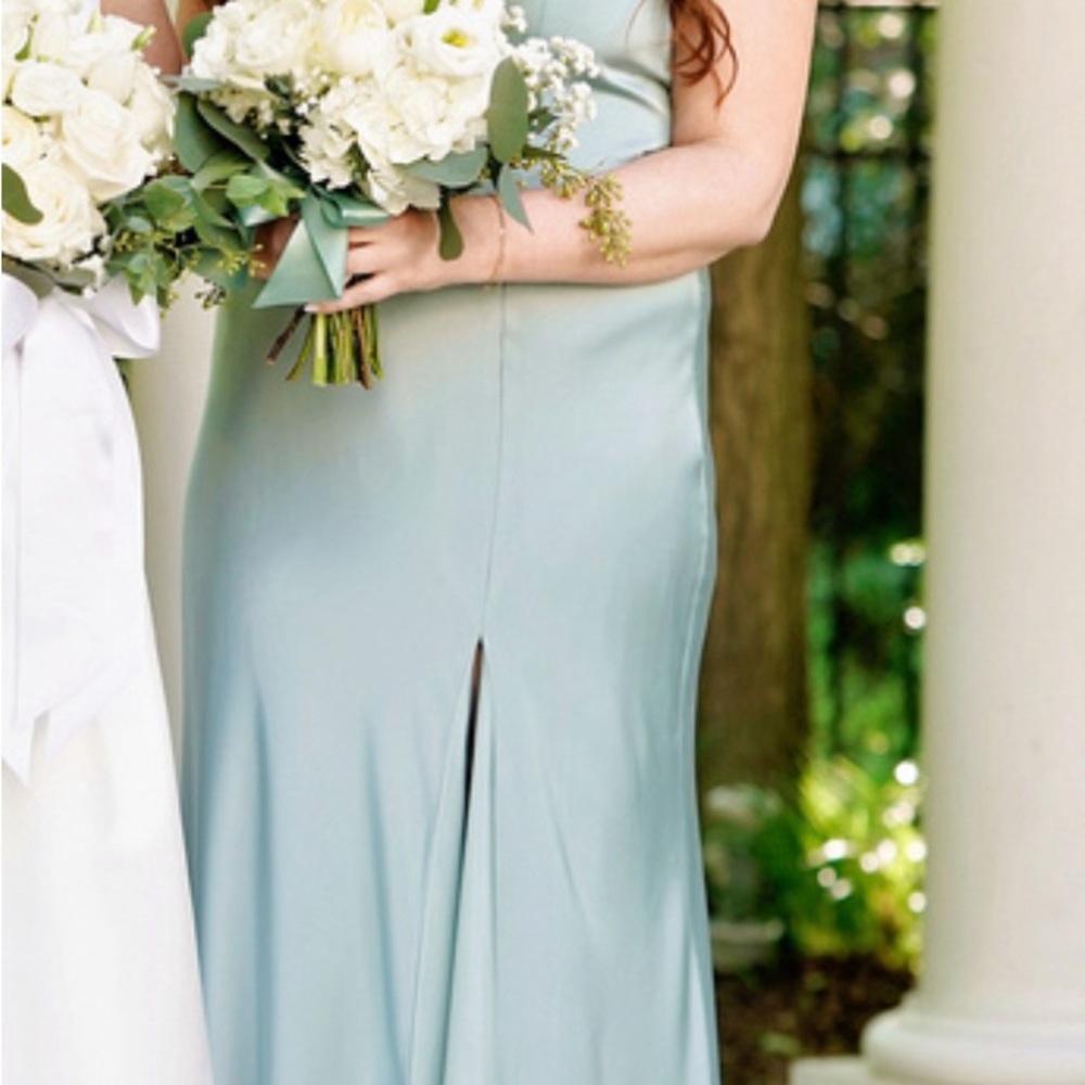 Birdy Grey Jay Matte Satin Dress Sage - Size L - Picture 4 of 4